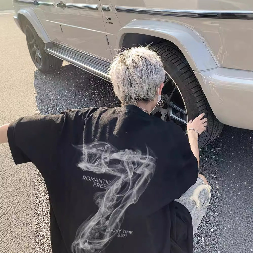Lockeres T-Shirt in Übergröße für Männer