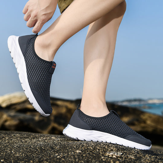 Unisex Atmungsaktive Schlupfsneaker aus Mesh mit rutschfester Leichtsohle Shopy Nory