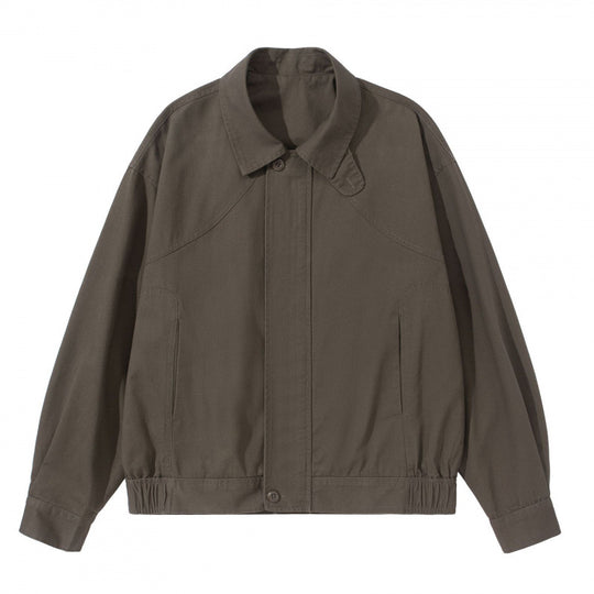 Herren Leichte Boxy-Fieldjacke mit Hemdkragen, verdeckter Knopfleiste und elastischem Saum Shop Nory