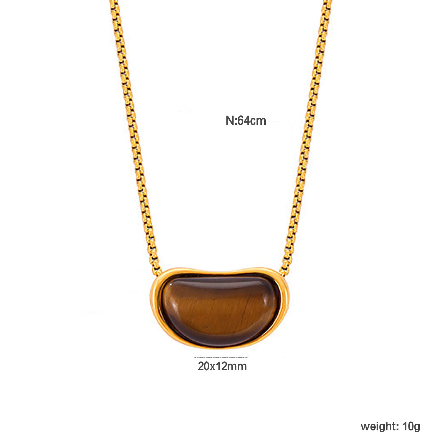Damen elegante Edelstahl Halskette mit modernem, geschwungenem Anhänger Shop Nory
