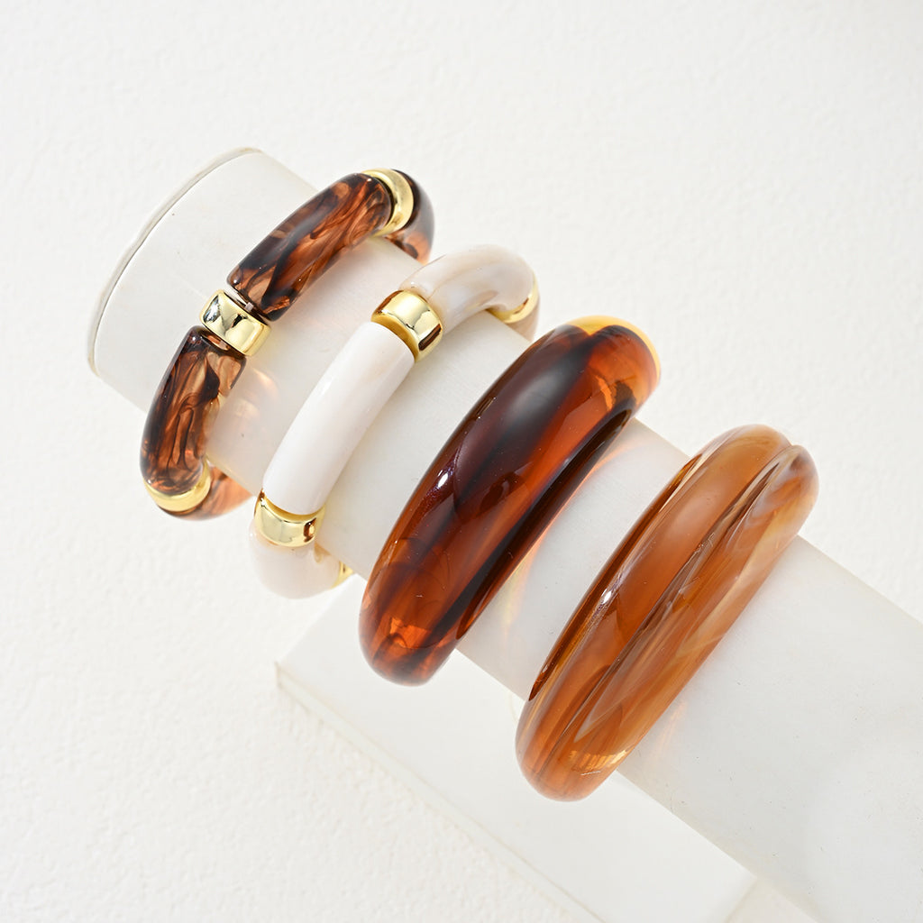 Damen Armreifen Set aus hochwertigem Acryl Shop Nory
