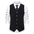 Herren elegante Cordweste mit praktischen Taschen und fein strukturiertem Design