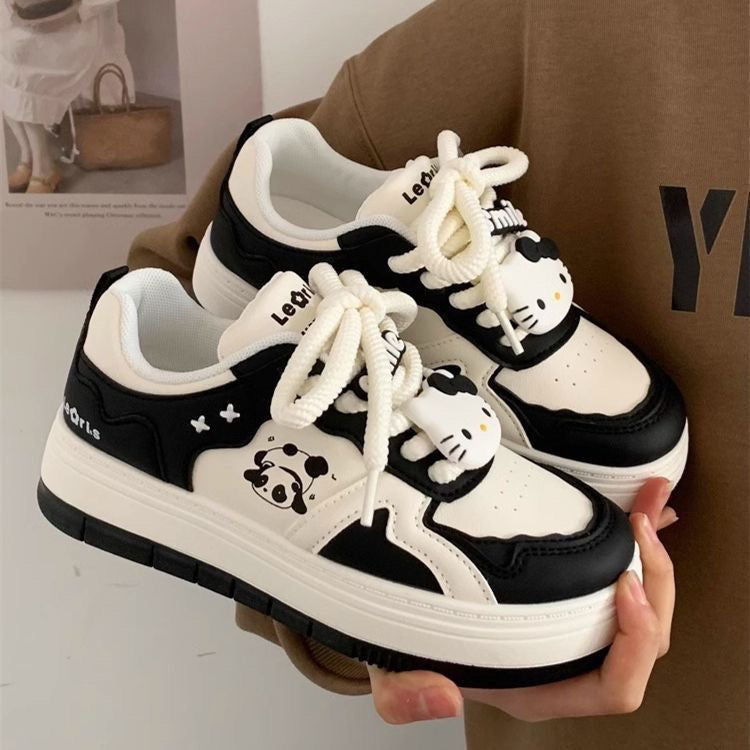 Damen Chunky-Sneaker mit Panda-Motiv, gepolstertem Innenfutter und robuster Profilsohle Shop Nory