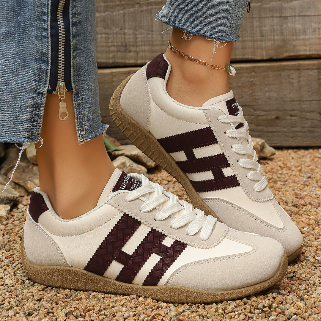 Damen Retro-Sneaker mit Gumsohle und gepolsterter Innensohle Shop Nory