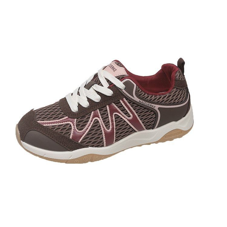 Damen Atmungsaktive Retro-Running-Sneaker mit Mesh-Obermaterial und Gumsohle Shop Nory