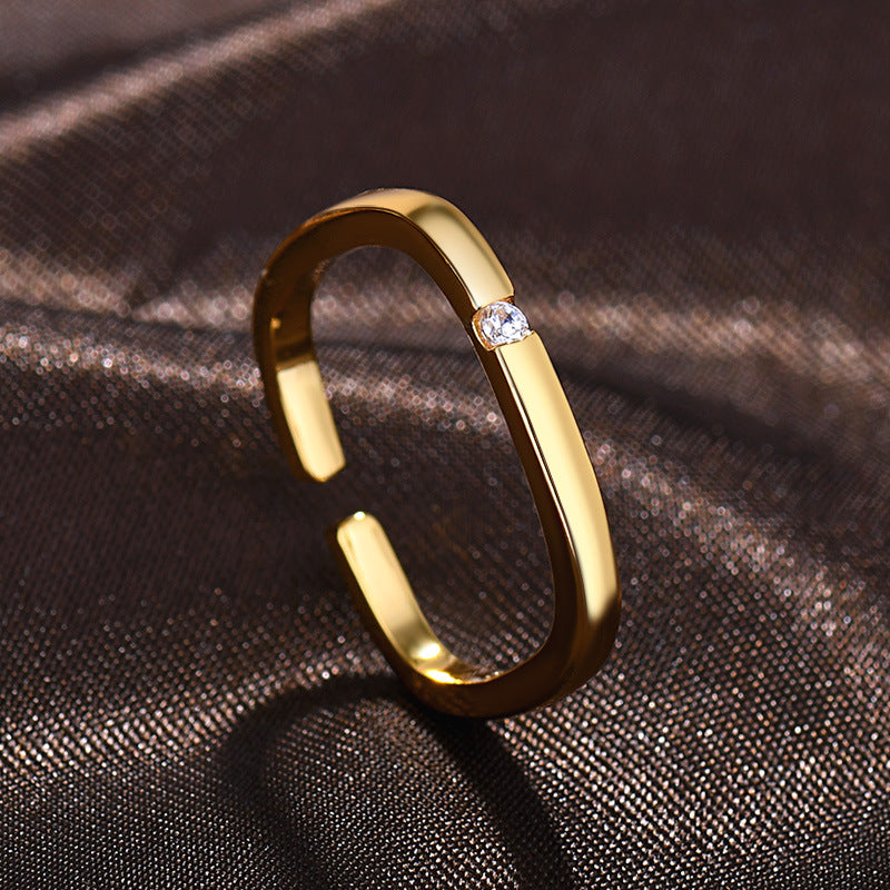 Damen Offener Ring mit funkelndem Zirkonia Shop Nory