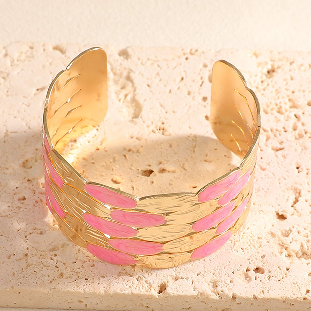 Damen Armreif mit kunstvollem, floralem Motiv Shop Nory