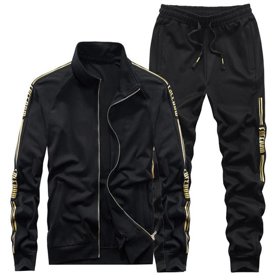 Herren Trainingsanzug‑Set mit Stehkragen und Slim‑Fit Jogginghose Shop Nory