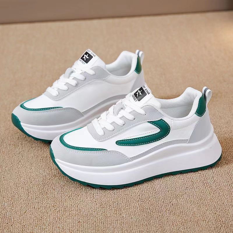 Damen Sportliche Sneakers mit modischer Profilsohle und atmungsaktivem Obermaterial