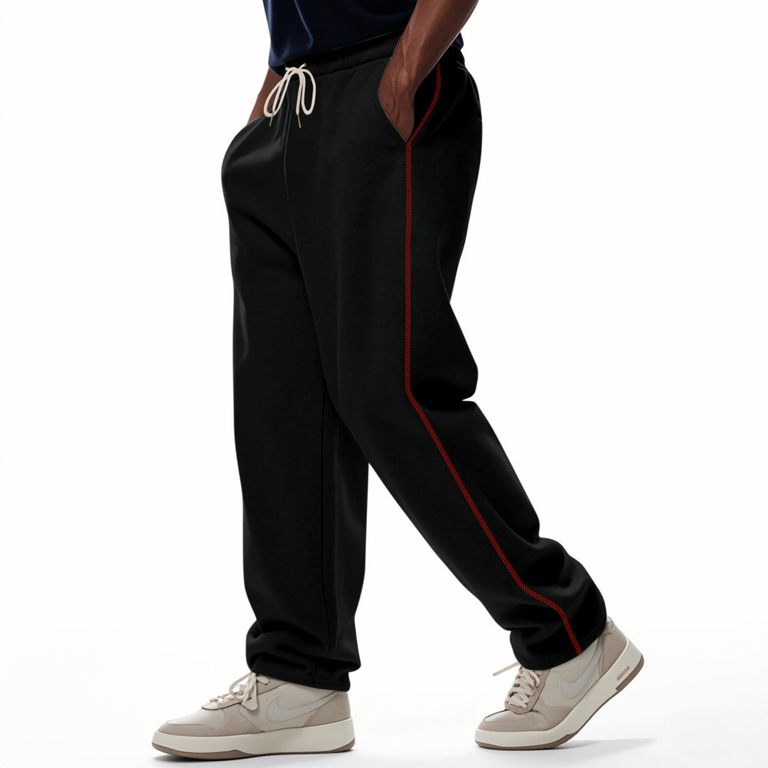 Herren nan locker sitzende Sweatpants mit seitlicher Ziernaht, elastischem Komfortbund und tiefen Eingrifftaschen Shop Nory