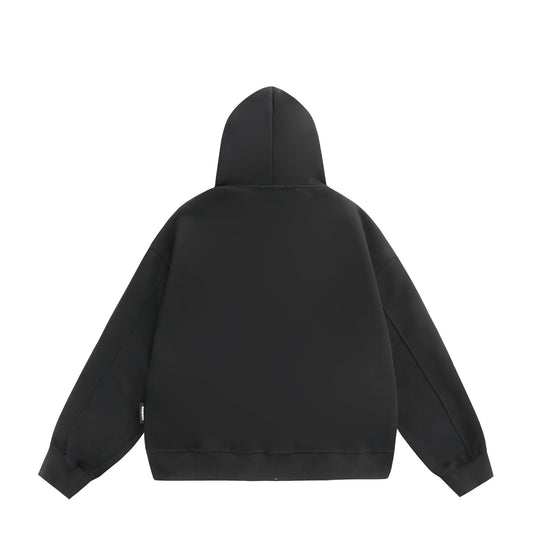 Unisex Kapuzen-Sweatjacke mit Doppelreißverschluss und Ziernaht-Panel Shop Nory