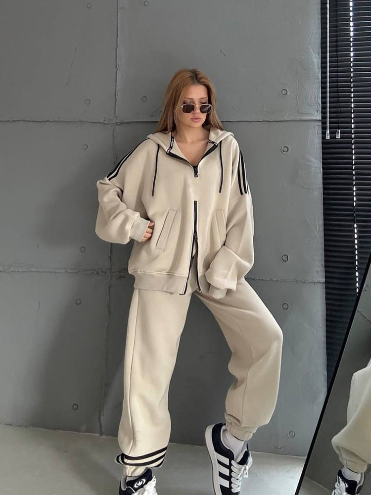 Damen Sportlicher Zip-Hoodie Shop Nory