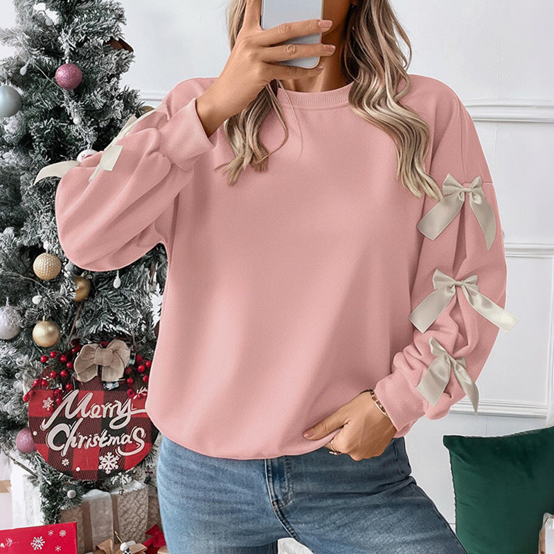 Damen Crop-Pullover mit Schleifen-Details Shop Nory