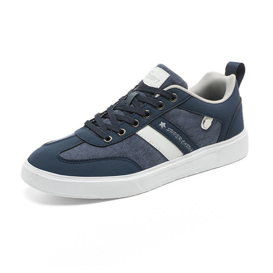 Herren nan urbaner Canvas- und Kunstleder-Sneaker mit gepolstertem Einstieg und profilierter Gummisohle