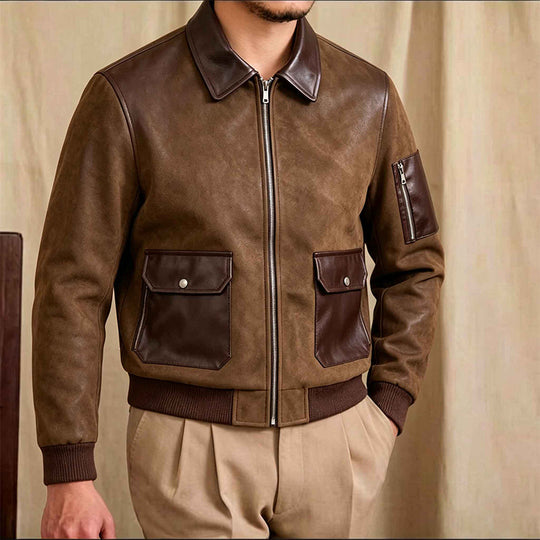 Herren Modische Chic Bomberjacke Shop Nory