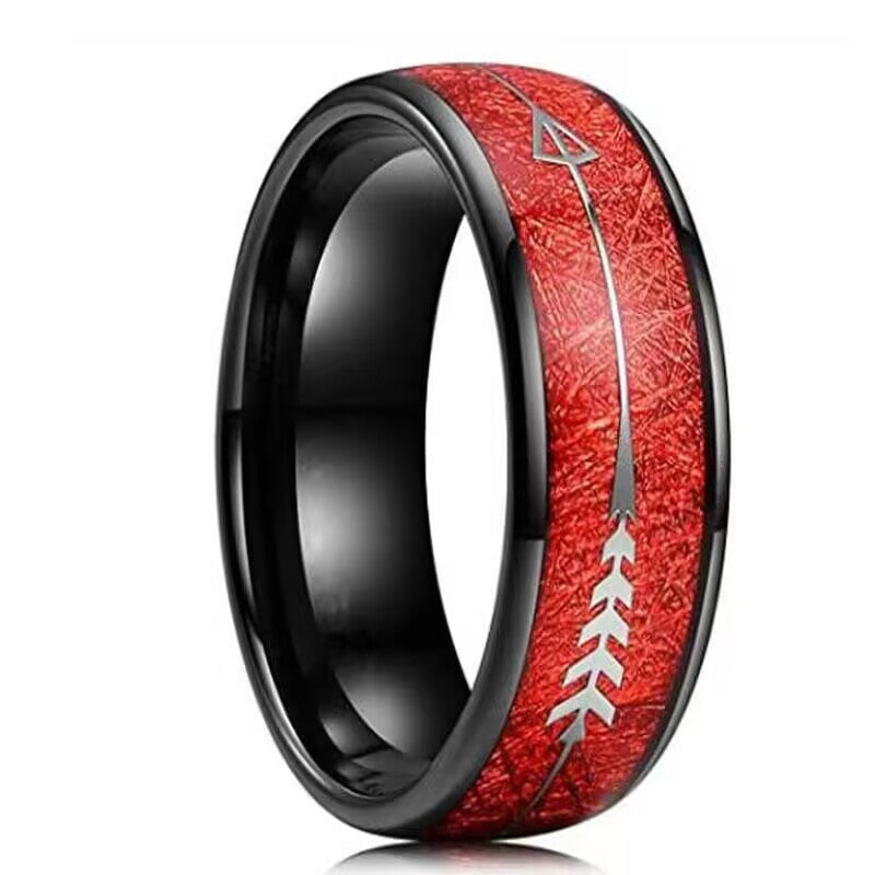 Herren Ring mit kunstvollem Pfeilmuster und innovativem Oberflächendesign Shop Nory