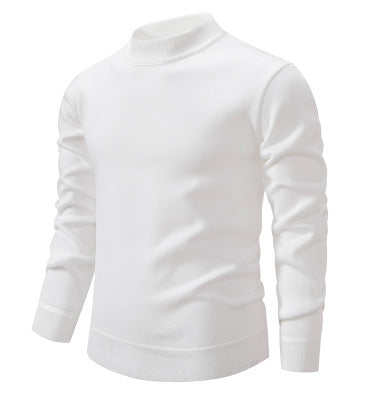 Herren Hochwertiger Strickpullover mit modernem Stehkragen