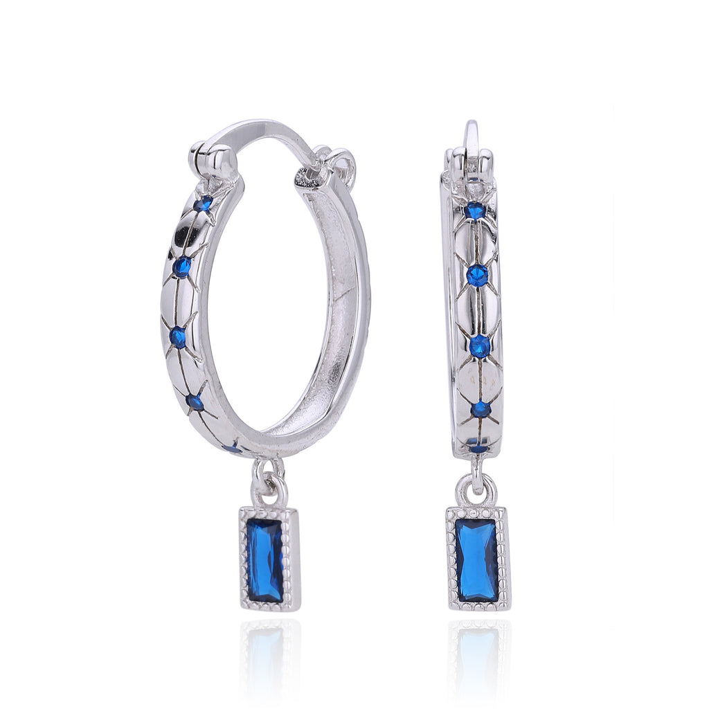 Damen Creolen mit funkelnden Zirkonsteinen und luxuriösem Design Shop Nory