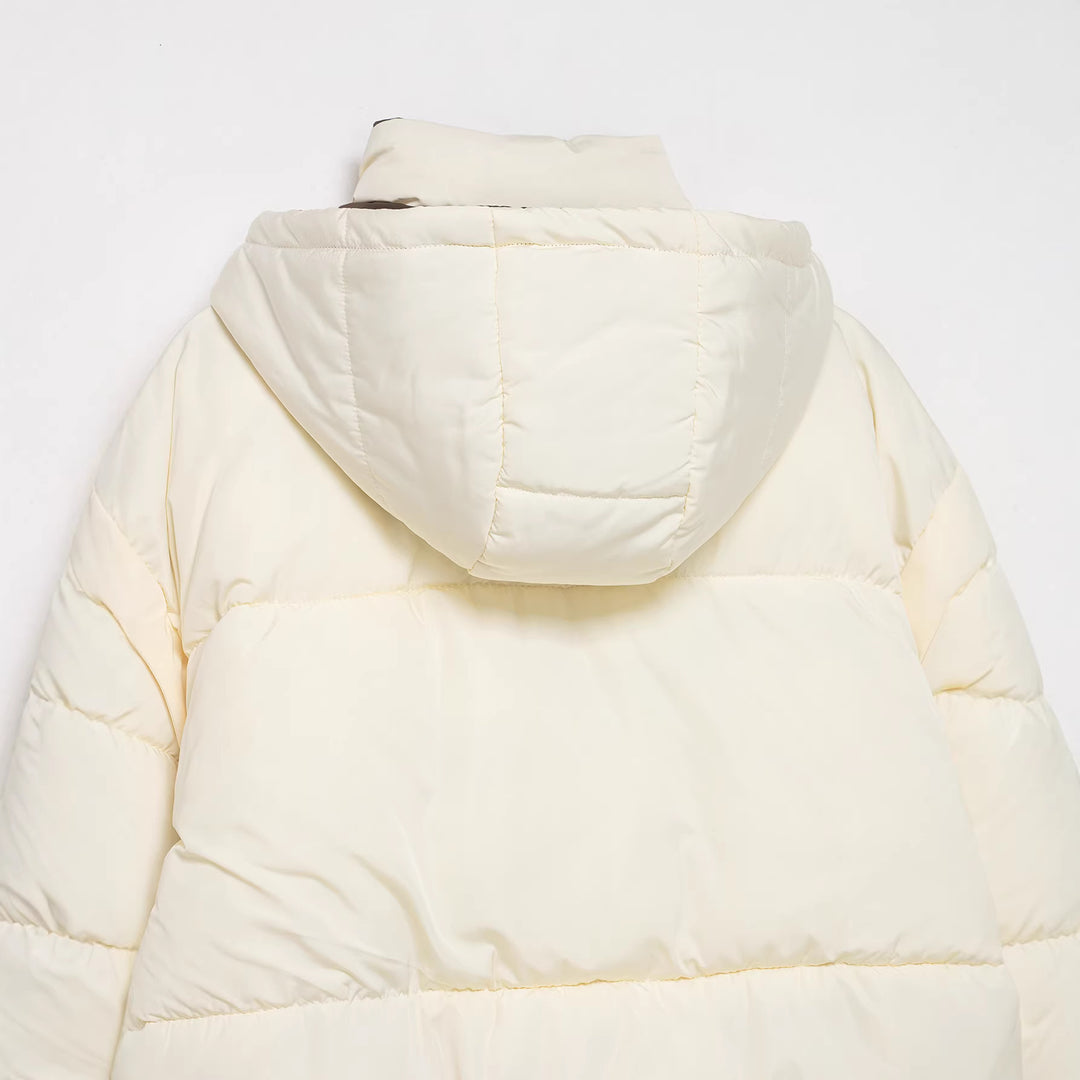 Damen Stepp-Daunenjacke mit hohem Stehkragen und abnehmbarer Kapuze Shop Nory