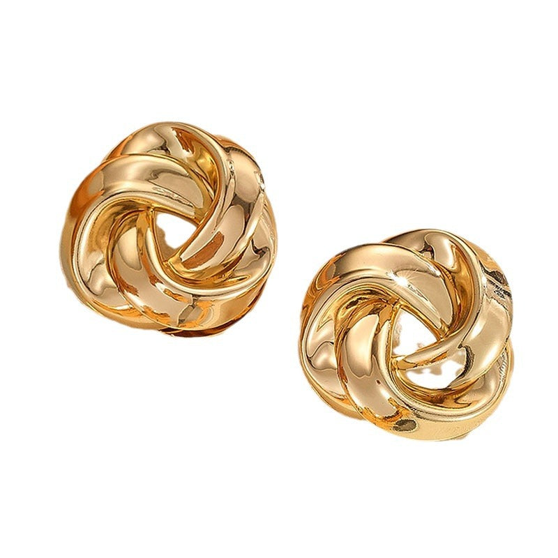 Damen Elegante und kunstvoll gestaltete Knotenohrringe Shop Nory