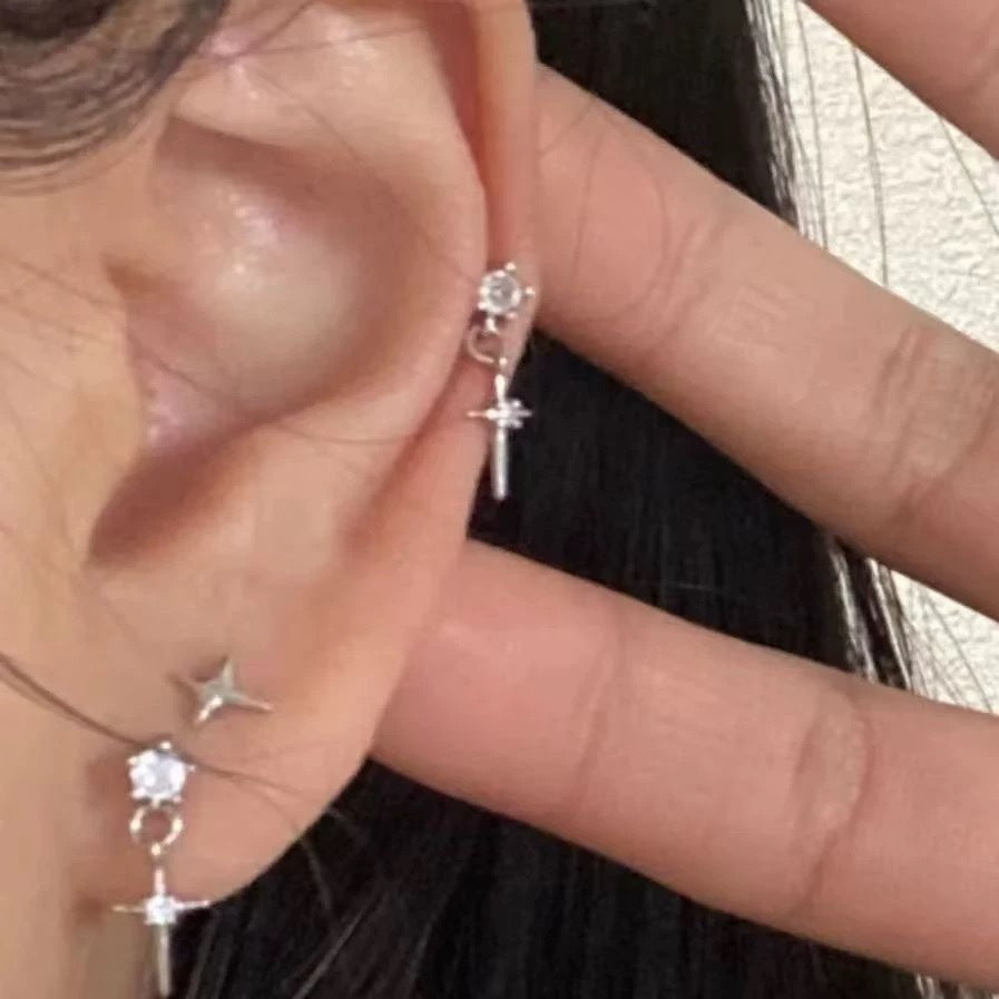 Damen Ohrringe mit funkelnden Zirkonia und elegantem Design Shop Nory