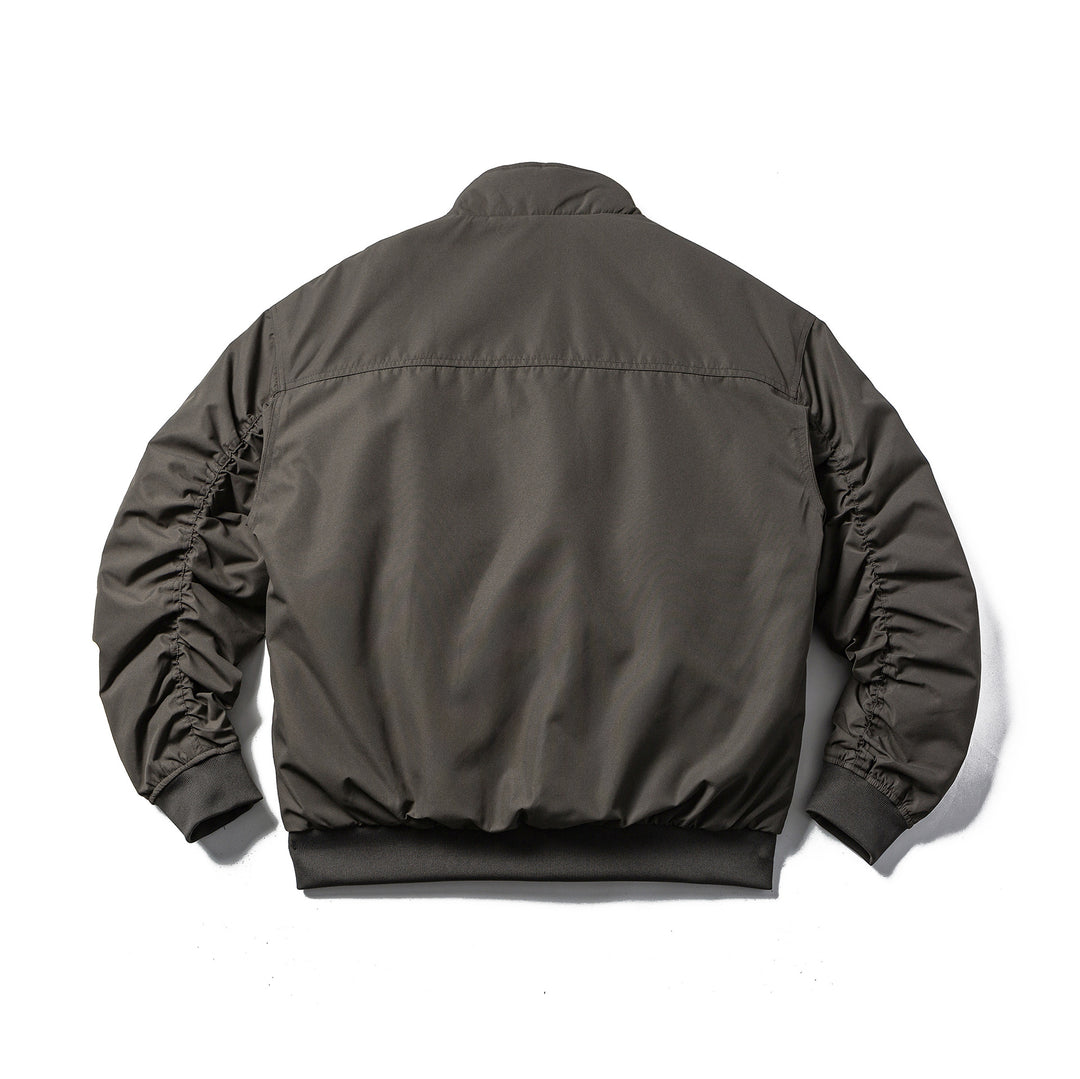 Herren Wattierte Bomberjacke im Boxy‑Cut mit hohem Stehkragen und geripptem Bund Shop Nory