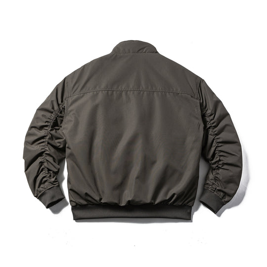 Herren Wattierte Bomberjacke im Boxy‑Cut mit hohem Stehkragen und geripptem Bund Shop Nory