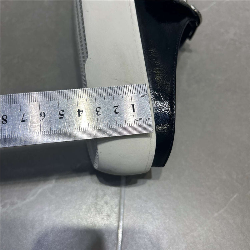 Damen Spitz zulaufende Mule‑Sneaker mit doppelten Schnallenriemen und flacher Plateausohle Shop Nory
