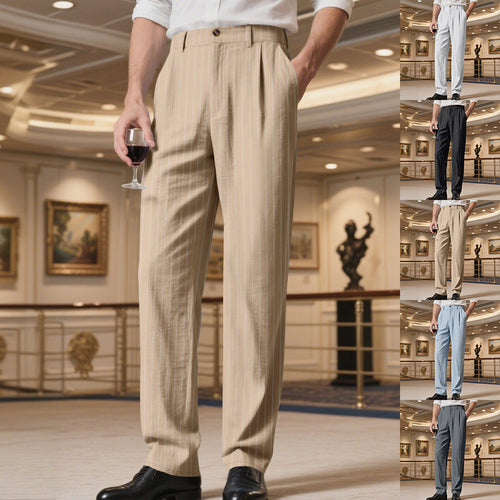 Herren elegante Streifenhose mit hohem Tragekomfort und stilvollem Design