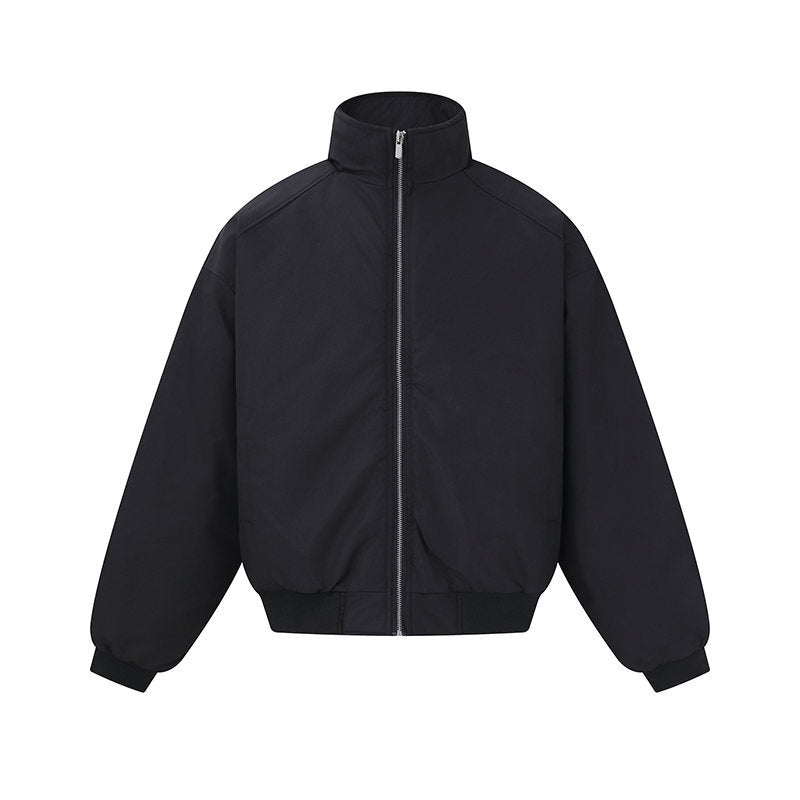 Unisex Boxy-Blousonjacke mit hohem Stehkragen und elastischem Saum Shop Nory