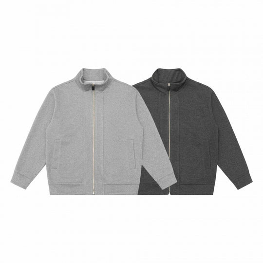 Unisex Boxy-Fleece-Zipjacke mit Stehkragen und Eingrifftaschen Shop Nory