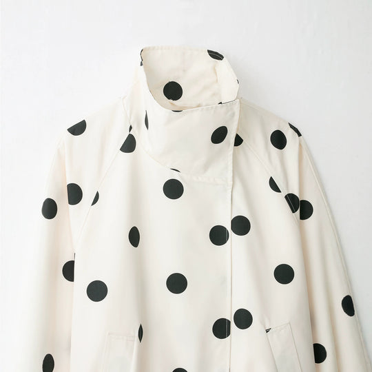 Damen Kurzjacke im Cape‑Stil mit Stehkragen und Ballonärmeln Shop Nory