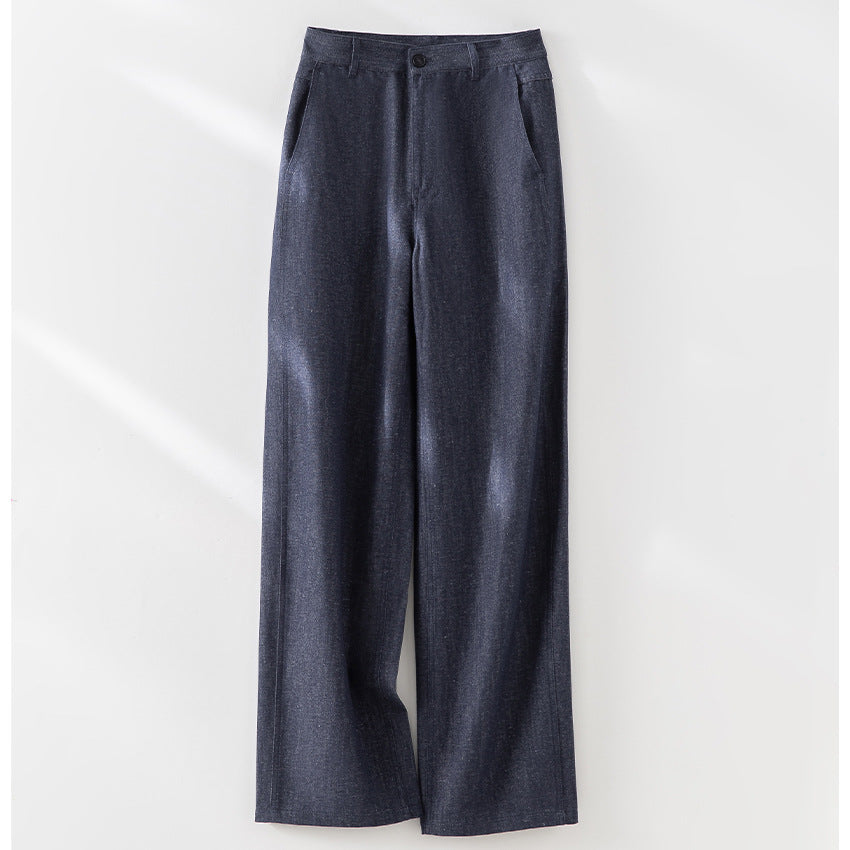 Damen Ärmellose leicht taillierte Weste aus Leinen-Denim mit Knopfleiste und aufgesetzten Taschen Shop Nory