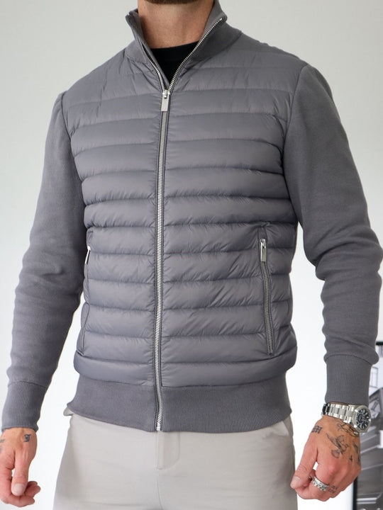 Herren Modische Steppjacke mit hohem Kragen