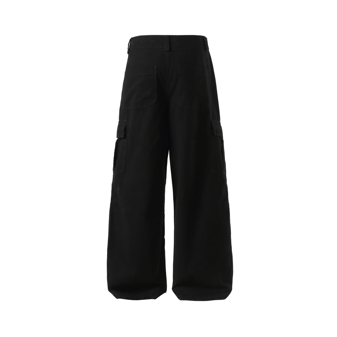 Damen Weite Cargo-Culotte mit hoher Taille, tiefem Schritt und funktionalen Pattentaschen Shop Nory