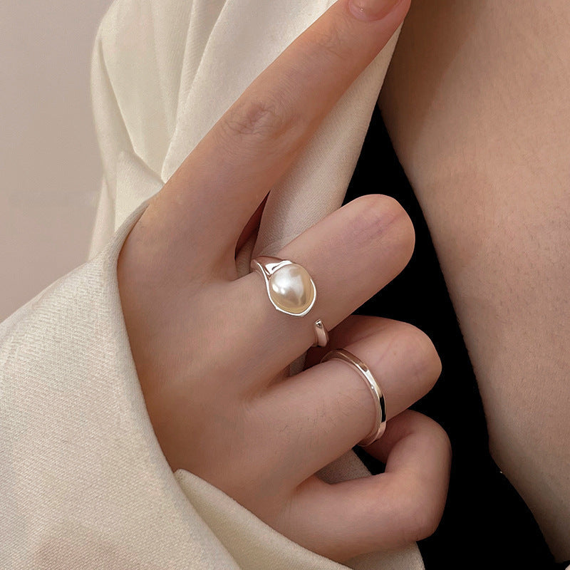 Damenring mit elegantem Perlen-Design Shop Nory