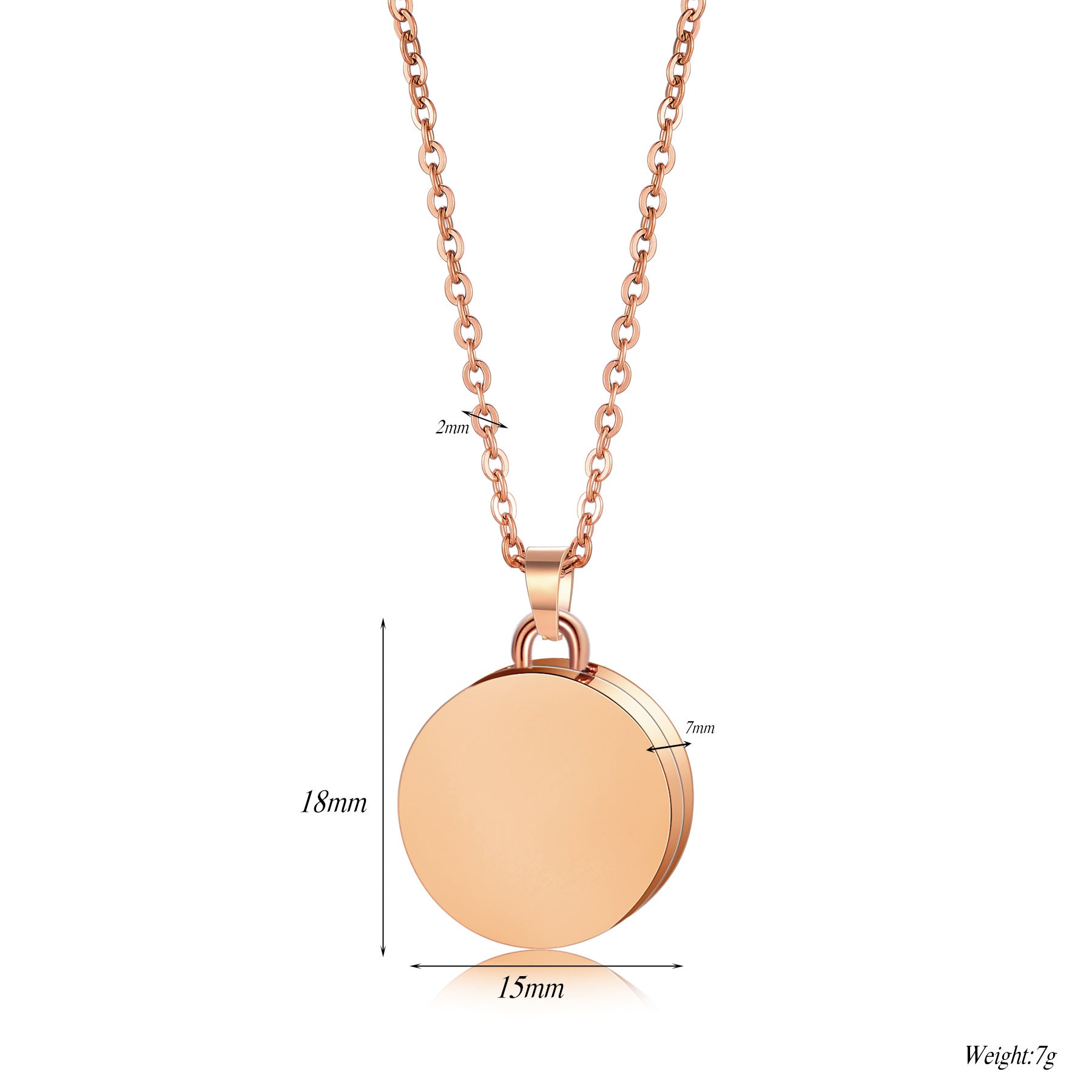Damen personalisierte Medaillon-Halskette mit hochwertigem Edelstahl Shop Nory