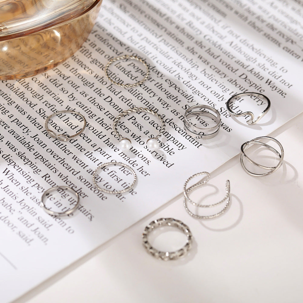 Damen Ring-Set mit filigranen Designs und eleganten Details Shop Nory