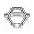 Damenring im modernen Bambusdesign mit funkelnden Zirkonia Shop Nory