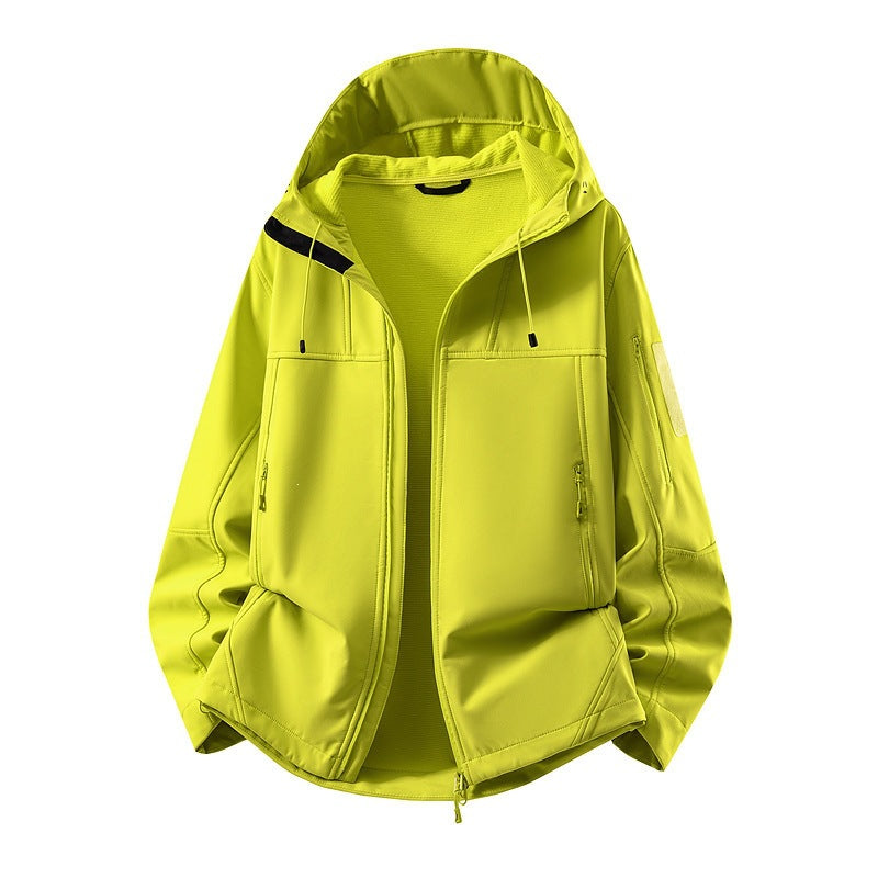 Herren Softshell-Jacke mit Fleecefutter, wasserabweisend und kapuzenverstärkung Shop Nory