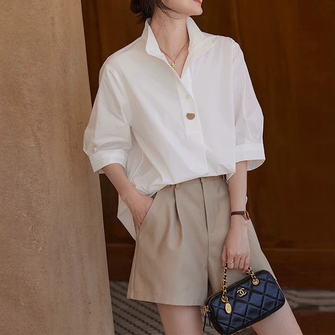 Damen Elegante und luftige Bluse mit modernem Schnitt Shop Nory