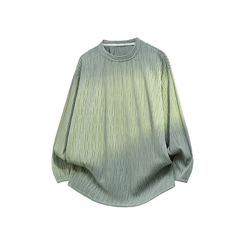 Unisex Oversize Strukturierter Rundhals-Pullover mit Ballonärmeln und abgerundetem Saum Shop Nory