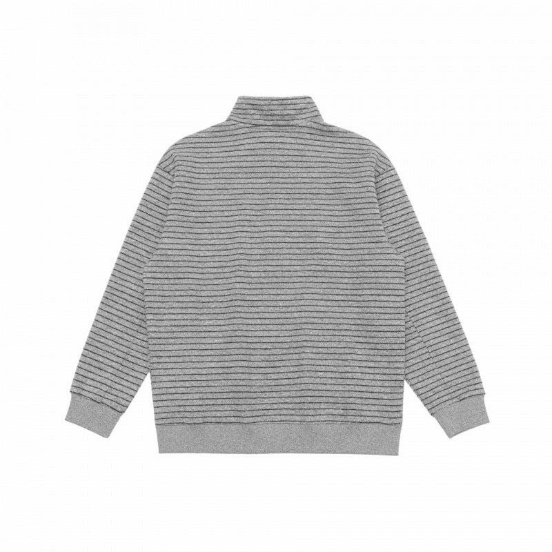 Unisex Oversize-Feinstrickpullover mit halbem Reißverschluss und Stehkragen Shop Nory