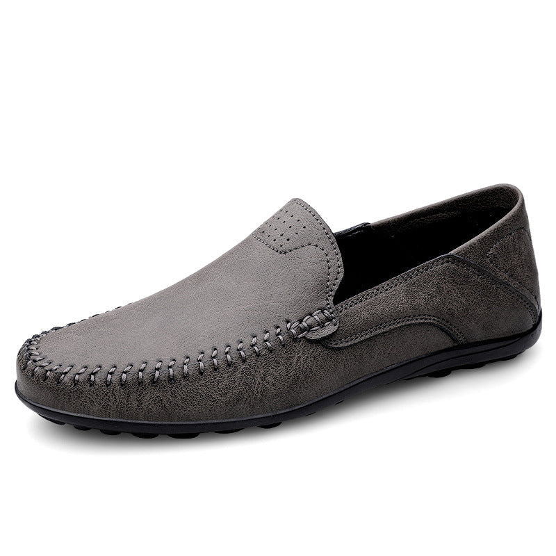 Herren Mokassins aus weichem Leder mit rutschfester Sohle