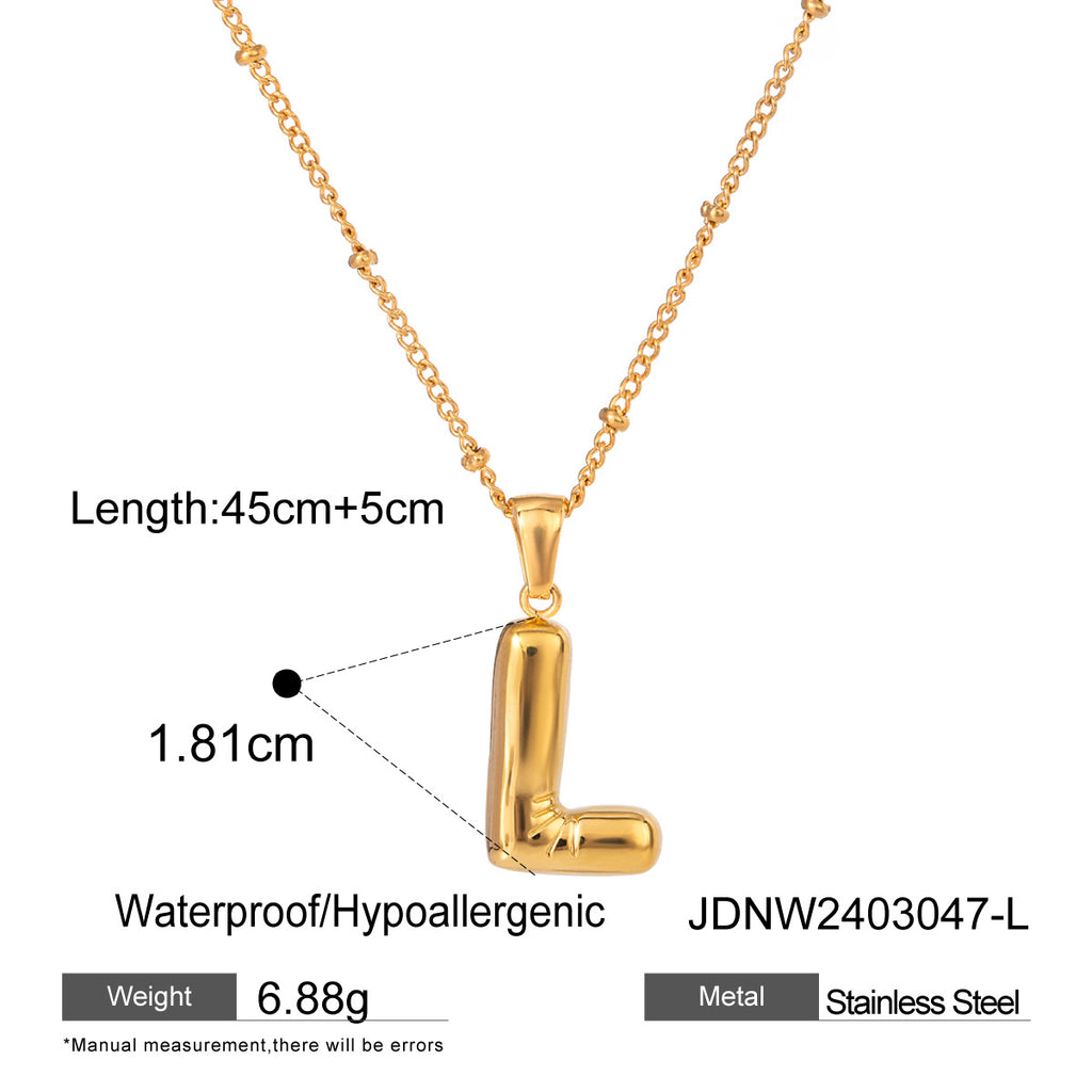 Damen Halskette mit persönlichem Z-Anhänger aus hochwertigem Edelstahl Shop Nory