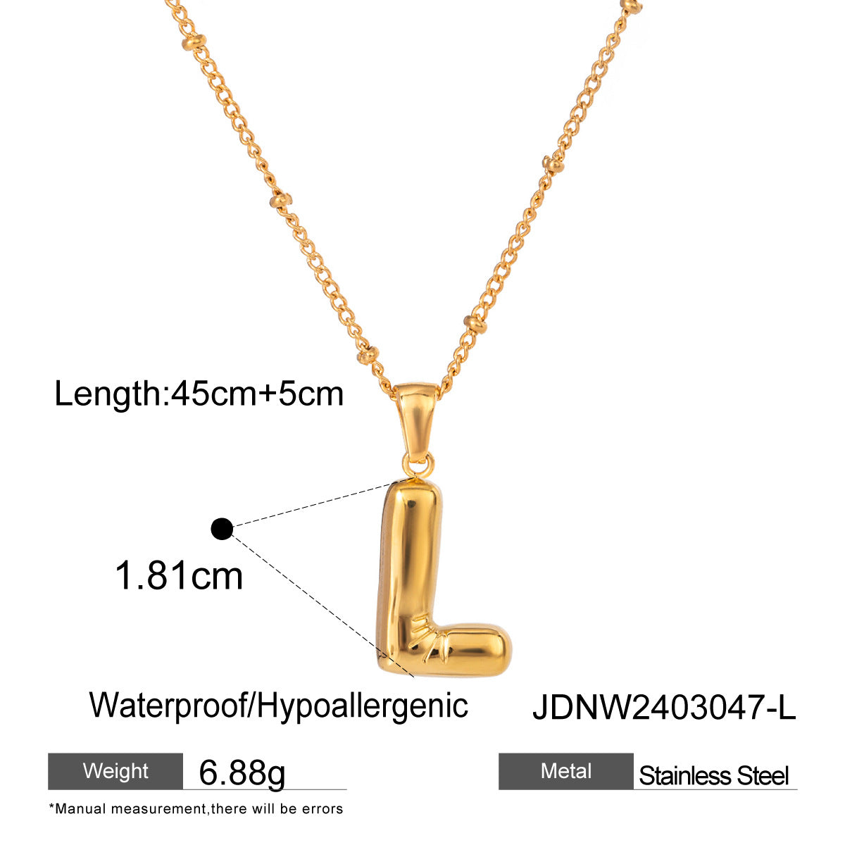 Damen Halskette mit persönlichem Z-Anhänger aus hochwertigem Edelstahl Shop Nory