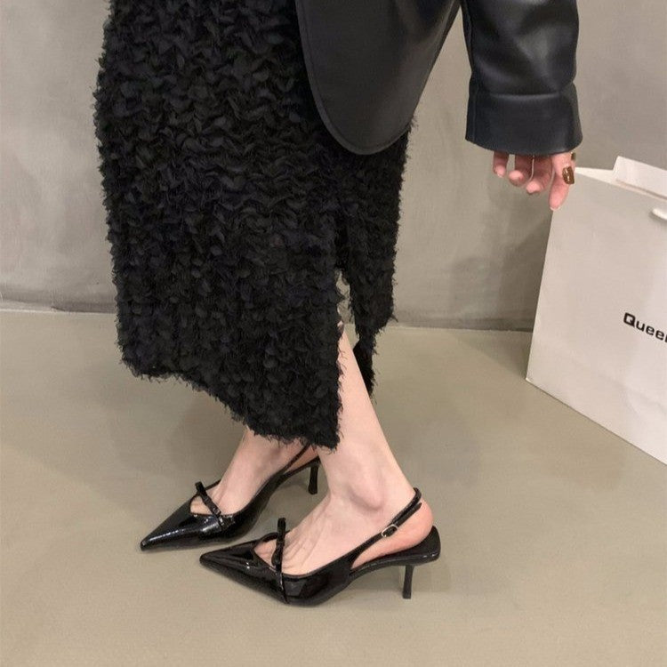 Damen Slingback-Pumps mit spitzem Design und elegantem Absatz