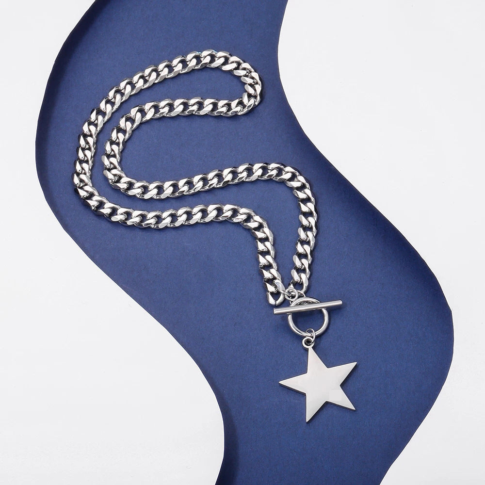 Damen Halskette mit Sternanhänger aus hochwertigem Edelstahl Shop Nory