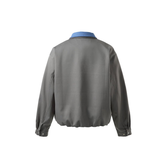 Herren Boxy‑Übergangsblouson mit kontrastkragen und Zwei‑Wege‑Reißverschluss Shop Nory