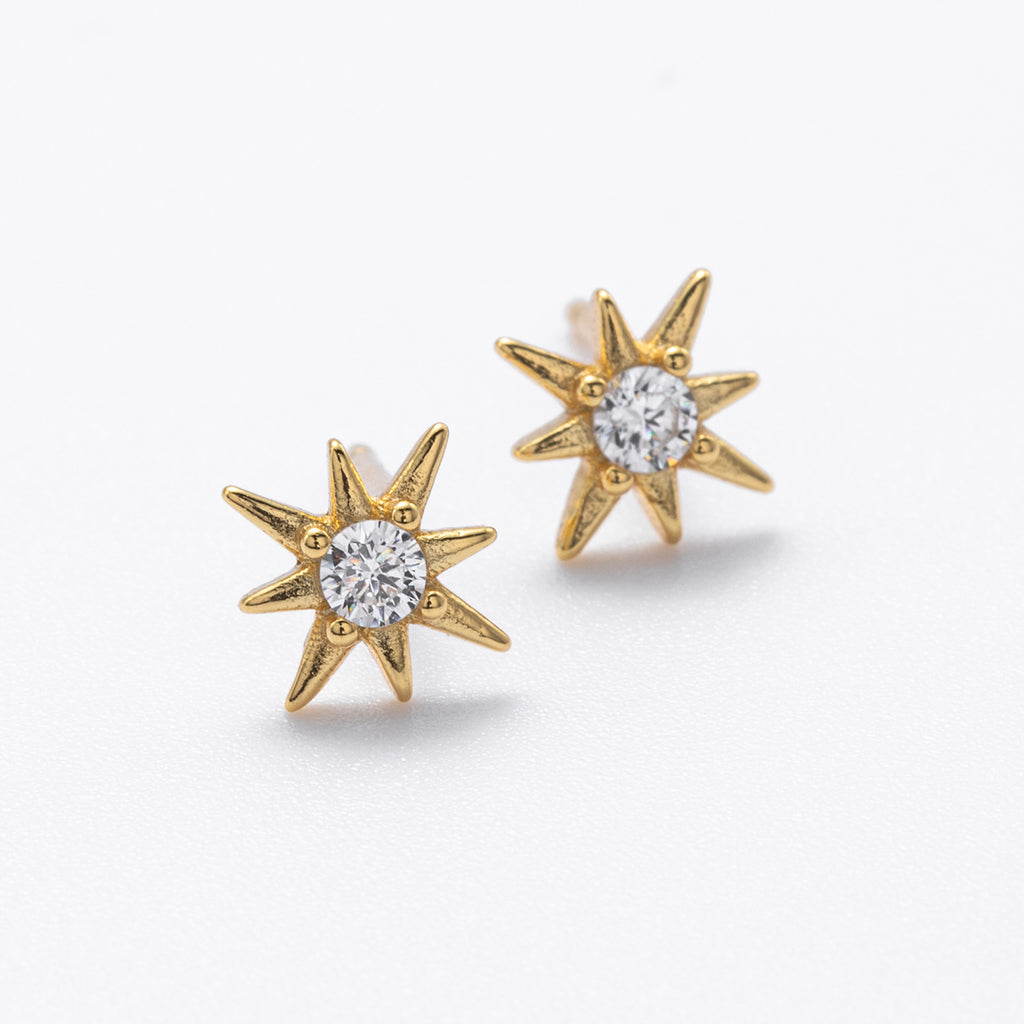 Damen Ohrstecker mit strahlendem Sternendesign Shop Nory